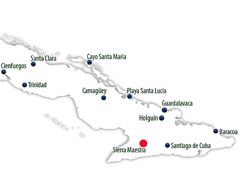 Sierra Maestra Cuba Map Sierra Maestra | Sprachcaffe Reisen